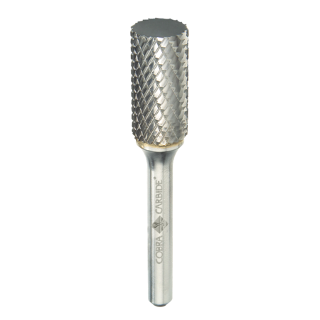 Cobra Carbide Carbide Burr, Double Cut Shape A Regular Length, SA-1A, 1/4 10083